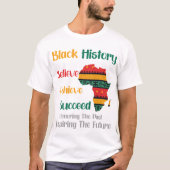 Ehrung des vergangenen Inspirierend Schwarzgeschic T-Shirt (Vorderseite)