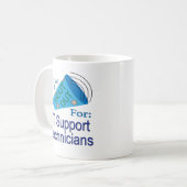 Ehrung für IT-Support-Techniker Kaffeetasse (Vorderseite Links)
