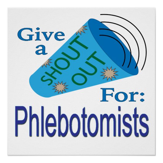 Ehrung für Phlebotomiker Poster (Vorderseite)
