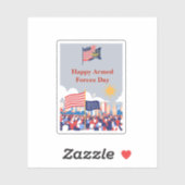 "Ehrung unserer Helden: Feste der Streitkräfte Aufkleber (Blatt)