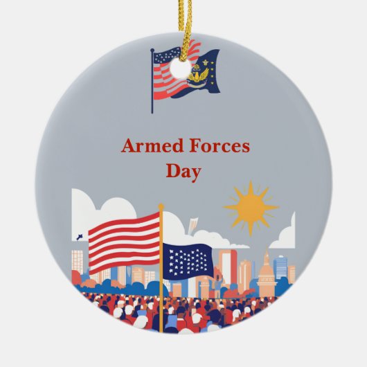 Ehrung unserer Helden: Feste der Streitkräfte Keramik Ornament (Vorne)