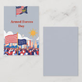 "Ehrung unserer Helden: Feste der Streitkräfte Mitteilungskarte (Vorne/Hinten)