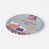 "Ehrung unserer Helden: Feste der Streitkräfte Pappteller (Schrägansicht)