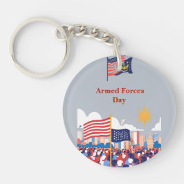 "Ehrung unserer Helden: Feste der Streitkräfte Schlüsselanhänger