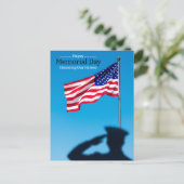 Ehrung unserer Helden - Glücklicher Gedenktag Feiertagspostkarte (Stehend Vorderseite)