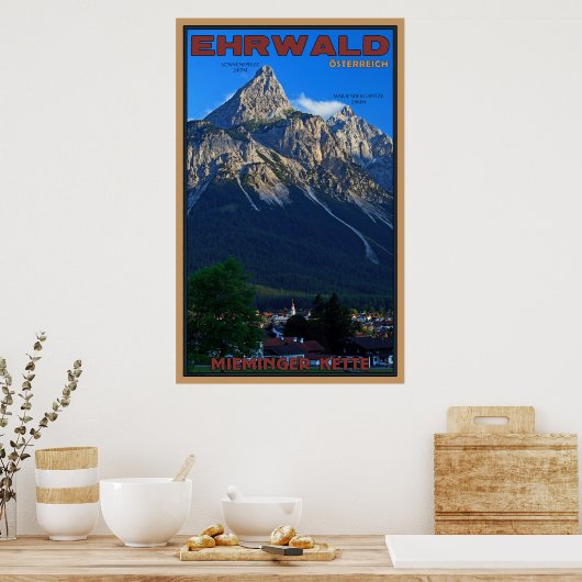 Ehrwald, Österreich Poster (Küche)