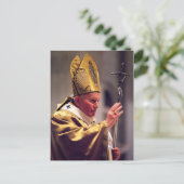 Ehrwürdige Papst Johannes Paul II. Postkarte (Stehend Vorderseite)