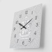 Ehrwürdige Uhr der Wand auf dem Ankerplatz (Winkel)