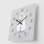 Ehrwürdige Uhr der Wand auf dem Ankerplatz (Winkel)