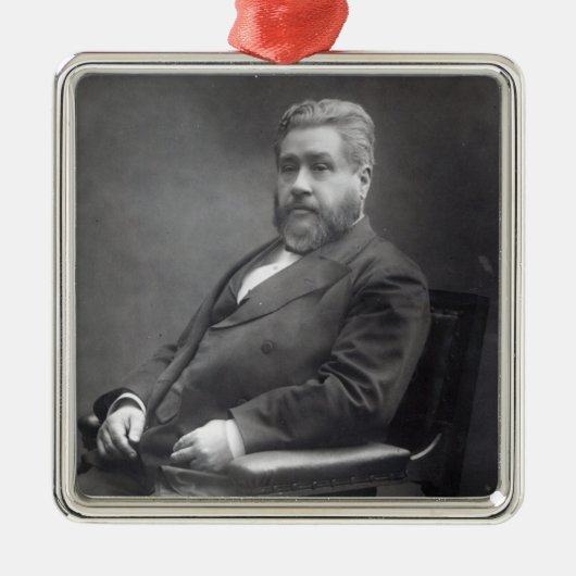 Ehrwürdiger Charles Haddon Spurgeon Silbernes Ornament (Vorne)