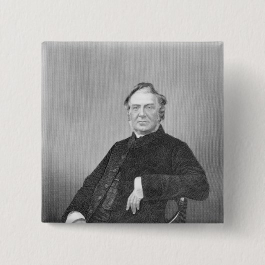 Ehrwürdiger Hugh Stowell, graviert von D.J. Pound Button (Vorderseite)