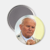 Ehrwürdiger Papst Johannes Paul II Magnet (Vorderseite/Rückseite)