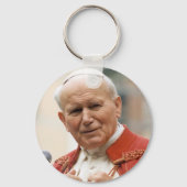 Ehrwürdiger Papst Johannes Paul II Schlüsselanhänger (Vorderseite)
