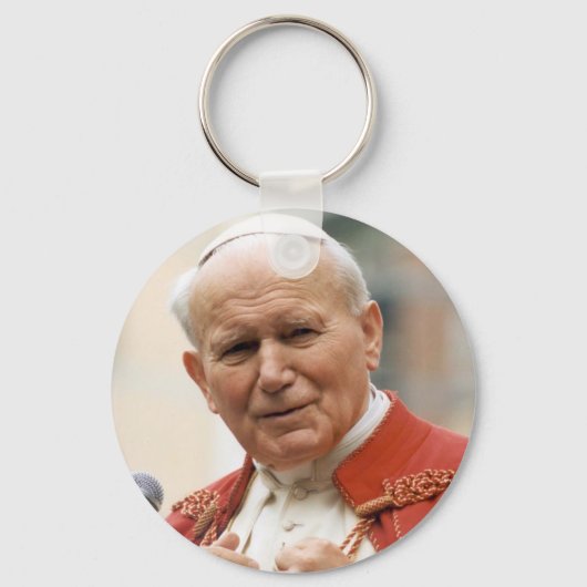 Ehrwürdiger Papst Johannes Paul II Schlüsselanhänger (Vorderseite)