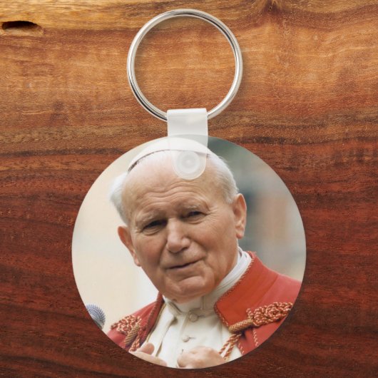 Ehrwürdiger Papst Johannes Paul II Schlüsselanhänger (Vorderseite)