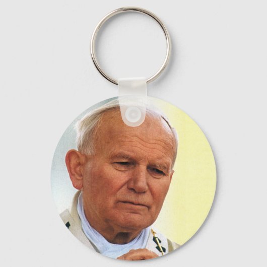 Ehrwürdiger Papst Johannes Paul II Schlüsselanhänger (Vorderseite)