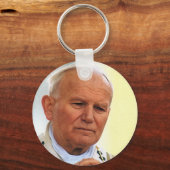 Ehrwürdiger Papst Johannes Paul II Schlüsselanhänger (Vorderseite)