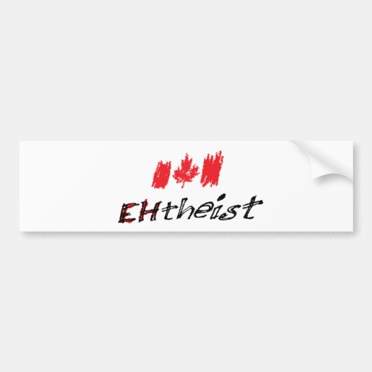 EHTheist (Atheist) Autoaufkleber (Vorne)