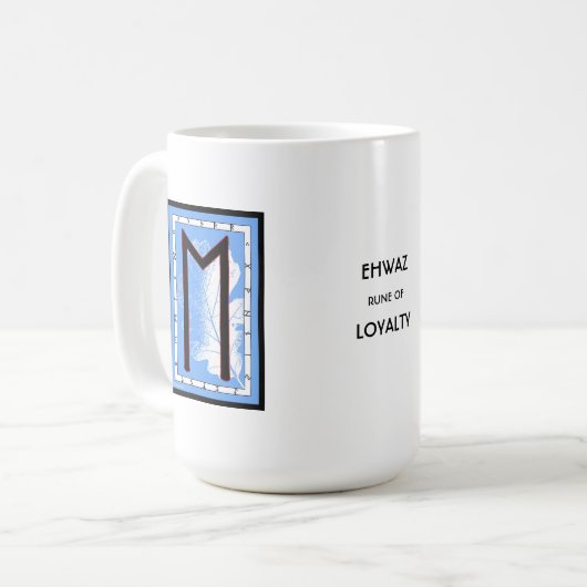 Ehwaz Rune Tasse - Loyalität! (Vorderseite Links)