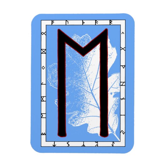 Ehwaz Viking Rune Magnet - Loyalität! (Vertikal)