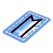Ehwaz Viking Rune Magnet - Loyalität! (Linke Seite)