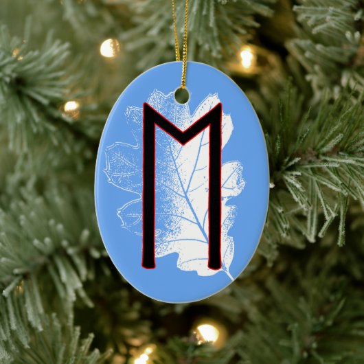 Ehwaz Viking Rune Weihnachten Ornament - Loyalität (Baum)