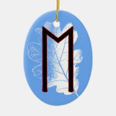 Ehwaz Viking Rune Weihnachten Ornament - Loyalität (Vorne)