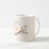 Ei auf Toast Kaffeetasse (VorderseiteRechts)