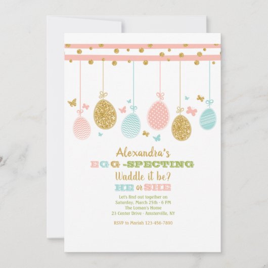 Ei — Aufklärung über das mobile Geschlecht Einladung (Vorderseite)