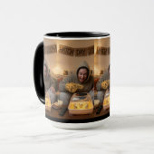Ei-Aufregung Zuhause – Cozy Cheer Tasse (Vorderseite Links)