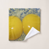 Ei aus doppeltem Yolk Badhandtuch Set (Waschlappen)