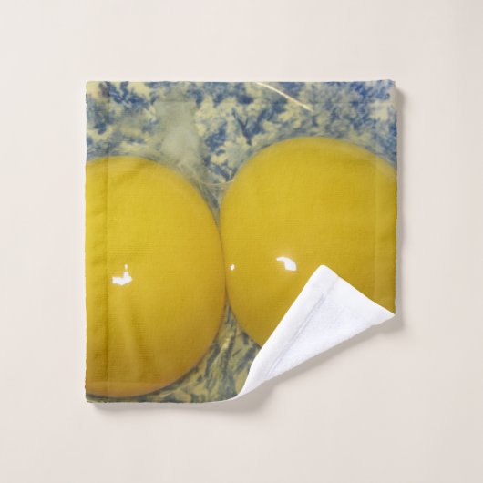 Ei aus doppeltem Yolk Badhandtuch Set (Waschlappen)