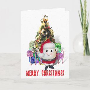 Ei-außergewöhnlicher Weihnachtsmann Weihnachtsei Feiertagskarte
