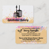 Ei Beaters elektrische Mixer Teig Backbäckerei Visitenkarte (Vorne/Hinten)