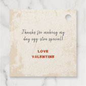 Ei-Citing Baby GRILLEN zum ersten Geburtstag Geschenkanhänger (Rückseite)