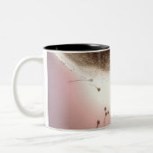 Ei, das durch Samenzellen befruchtet wird Zweifarbige Tasse (Links)