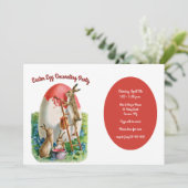 Ei-dekoratives Party  Einladung (Stehend Vorderseite)