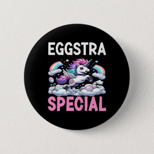 Ei des Frauen Extra Spezielle Kawaii Einhorn Oster Button