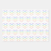 Ei des Lebens Chakra 3 Blatt Wrapping Paper Set (Vorderseite 3)