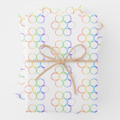 Ei des Lebens Chakra 3 Blatt Wrapping Paper Set (Beispiel)