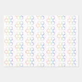 Ei des Lebens Chakra 3 Blatt Wrapping Paper Set (Vorderseite)