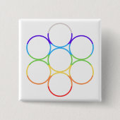 Ei des Lebens Chakra Button (Vorderseite)