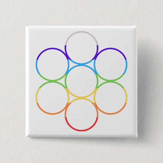 Ei des Lebens Chakra Button (Vorderseite)