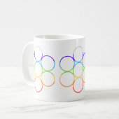 Ei des Lebens Chakra Kaffeetasse (Vorderseite Links)