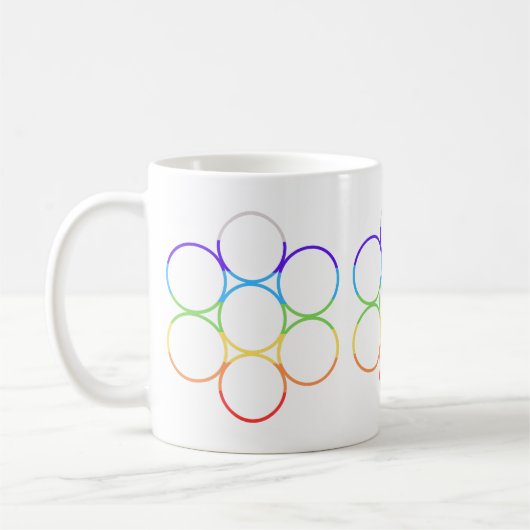 Ei des Lebens Chakra Kaffeetasse (Links)