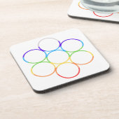 Ei des Lebens Chakra Platz Set Getränkeuntersetzer (Linke Seite)