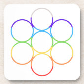 Ei des Lebens Chakra Platz Set Getränkeuntersetzer (Vorderseite)