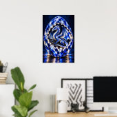 Ei des Wellenkamm-Drachens Poster (Heimbüro)