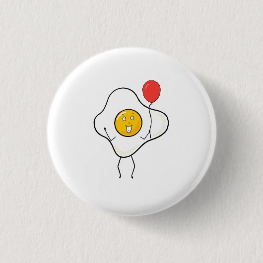 Ei-Design mit Luftballon, personalisieren, anpasse Button (Vorderseite)