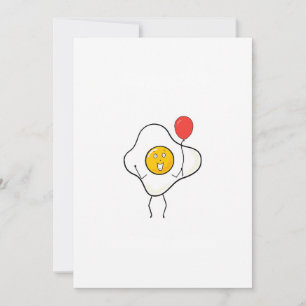 Ei-Design mit Luftballon, personalisieren, anpasse Einladung